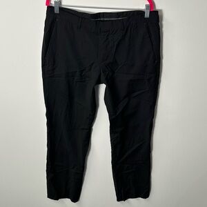 HUGO BOSS men's black genisis 2 slim straight wool blend pants, 34/29.